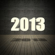 Photo: 2013 new year text with vintage wall 2013 new year text with vintage wall