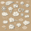 Vector: Cute sky doodle Cute sky doodle