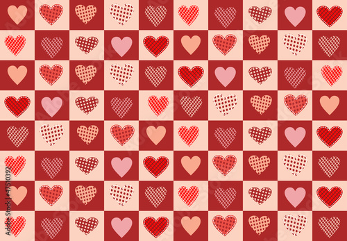 Vector: Valentine's day background with hearts Valentine's day background with hearts
