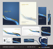 Corporate identity business set design. Abstract background