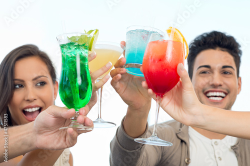Photo: Group Of Friends Toasting Glasses Group Of Friends Toasting Glasses