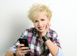 girl with smartphone