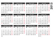 Calendar 2013 GB, in business card format 85 x 55mm