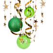 Christmas green balls