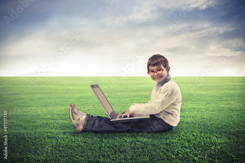 Photo: Laptop in the Nature Laptop in the Nature
