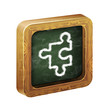 The wooden frame of the icon, chalk hand-painted