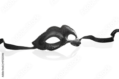 Photo: Black mask on white background Black mask on white background