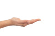 Woman hand with palm up