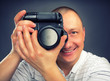 Smiling photographer