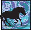 abstract horse illustration