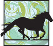 abstract horse illustration