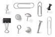 push pin thumbtack paper clip office business