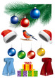 Collection of Christmas objects