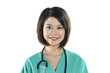 Photo: Chinese women doctor wearing a green scrubs Chinese women doctor wearing a green scrubs