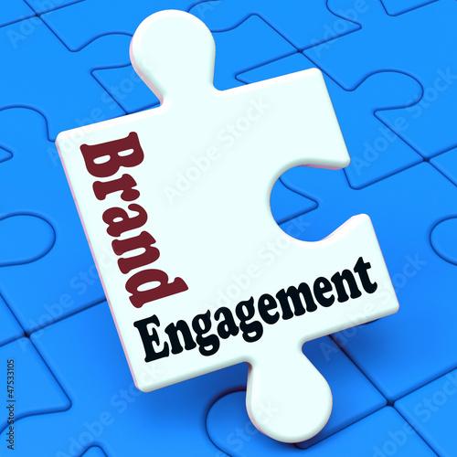 Illustration: Brand Engagement Means Engage With Branded Product Brand Engagement Means Engage With Branded Product