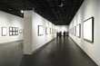 empty frames in museum