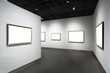 empty frames in museum