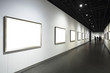 empty frames in museum
