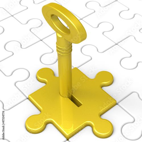 Illustration: Key In Lock Showing Intimacy Key In Lock Showing Intimacy