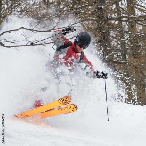 Photo: spektakulär skifahren im Gelände spektakulär skifahren im Gelände