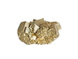 pirite (like gold) on white background