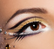 close-up of beautiful womanish eye