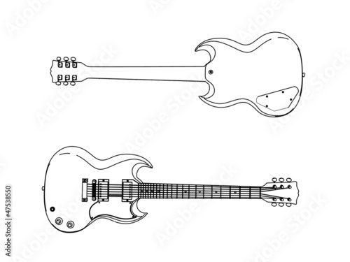 Illustration: electric guitar electric guitar