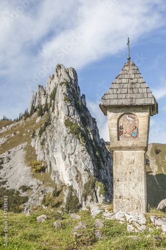 Photo: Bildstock mit Plankenstein Bildstock mit Plankenstein