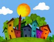 villaggio in estate