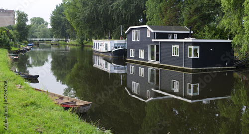 Photo: houseboats in canal houseboats in canal