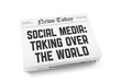 Social media newspaper concept