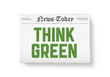 Think green headline