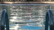 Video: Empty swimmingpool at evening Empty swimmingpool at evening