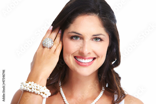 Photo: Young beautiful woman portrait. Young beautiful woman portrait.