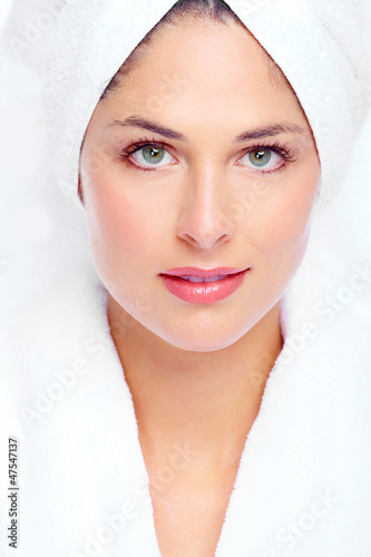 Photo: Face of beautiful woman. Face of beautiful woman.
