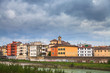 Parma stream, Italy in autumn day