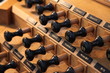 Registerzüge einer Orgel