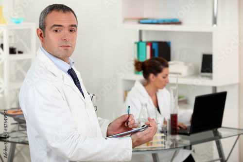 Photo: Doctor in a laboratory Doctor in a laboratory