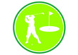 Vektor: Schild zum Golfplatz Schild zum Golfplatz