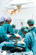 surgical instruments on a table in a real operating room