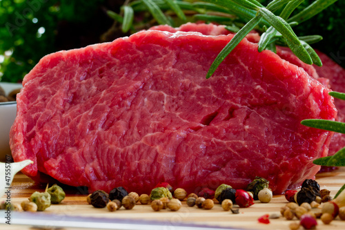 Photo: Beef, steak meat - babecue, grill Beef, steak meat - babecue, grill