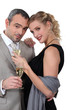 Couple with champagne
