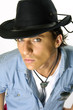 Photo: young man wearing cowboy posing young man wearing cowboy posing