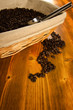 Foto: Coffee beans in a basket Coffee beans in a basket