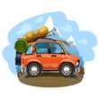 travel car illustration