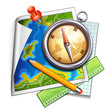 Vector navigation icon