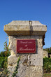 Plaque de rue. Grands vins de Bordeaux