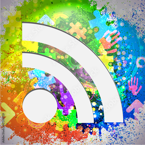 Vector: Vector icon. Colorful abstract background. Eps10 Vector icon. Colorful abstract background. Eps10