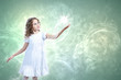 Child with magic light