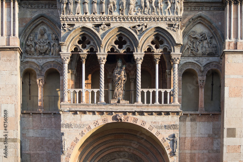 Photo: particular of the cathedral of Ferrara particular of the cathedral of Ferrara